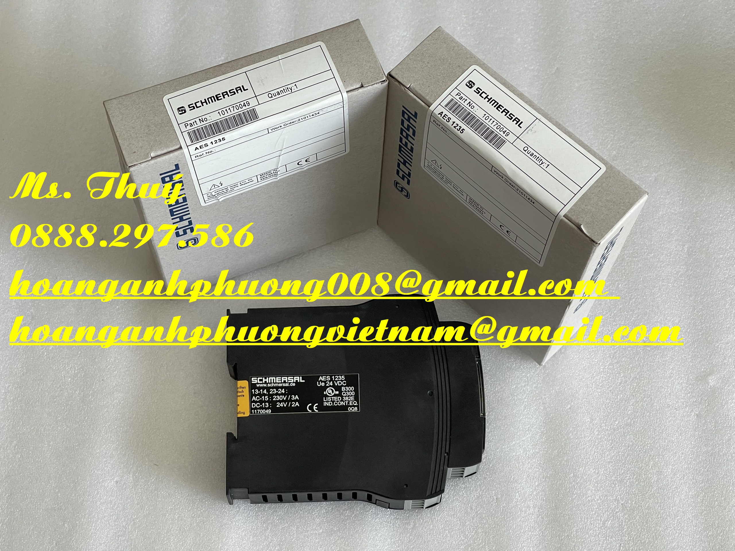 Schmersal AES1235 24vdc - Rờ le nhập mới 100% - Giao ngay